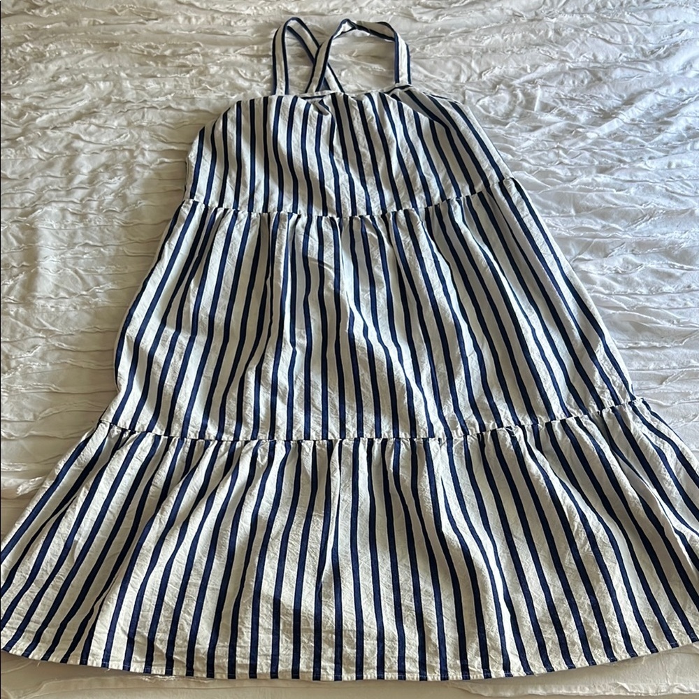 Universal Thread Blue and White Striped Dress